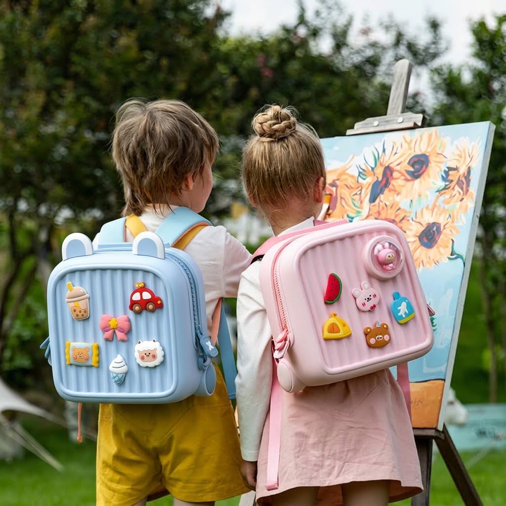 Kids Lightweight EVA Mini Backpack with Interchangeable Charms