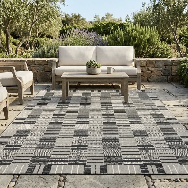 Magic Woven Plaid Rug