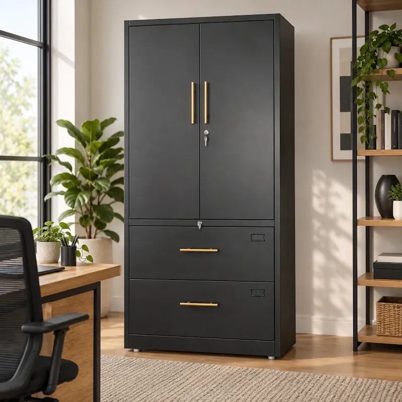 Entry Key Rack Modern 61% off on 1.8m 2-Door & 2-Drawer Cabinet | OneDayOnly