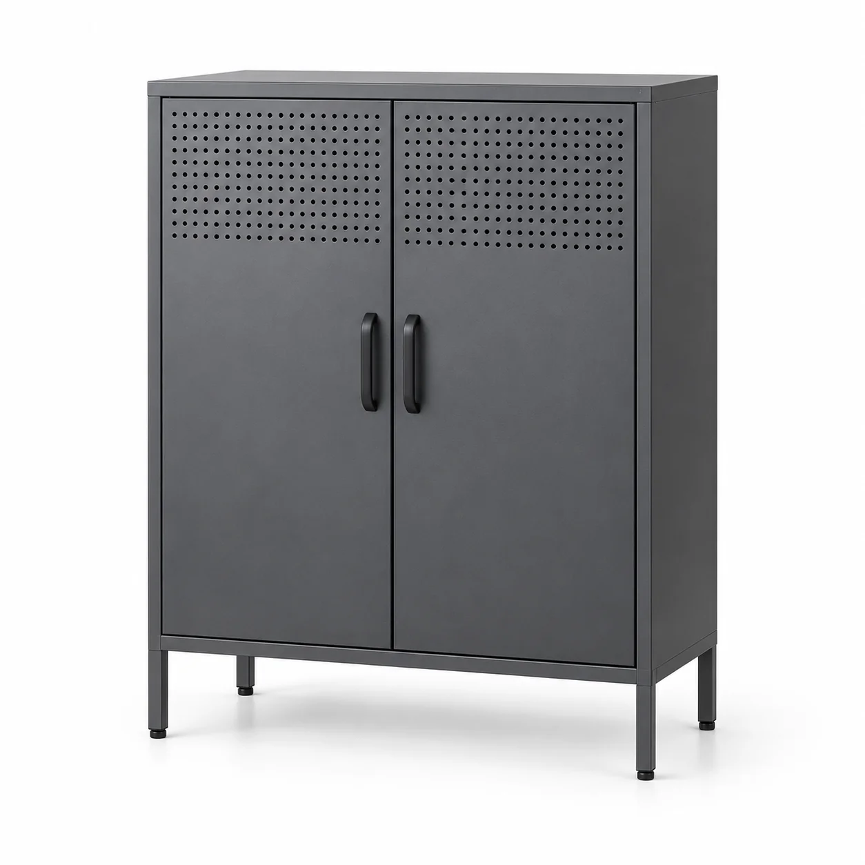2-Door Perforated Metal Storage Cabinet
