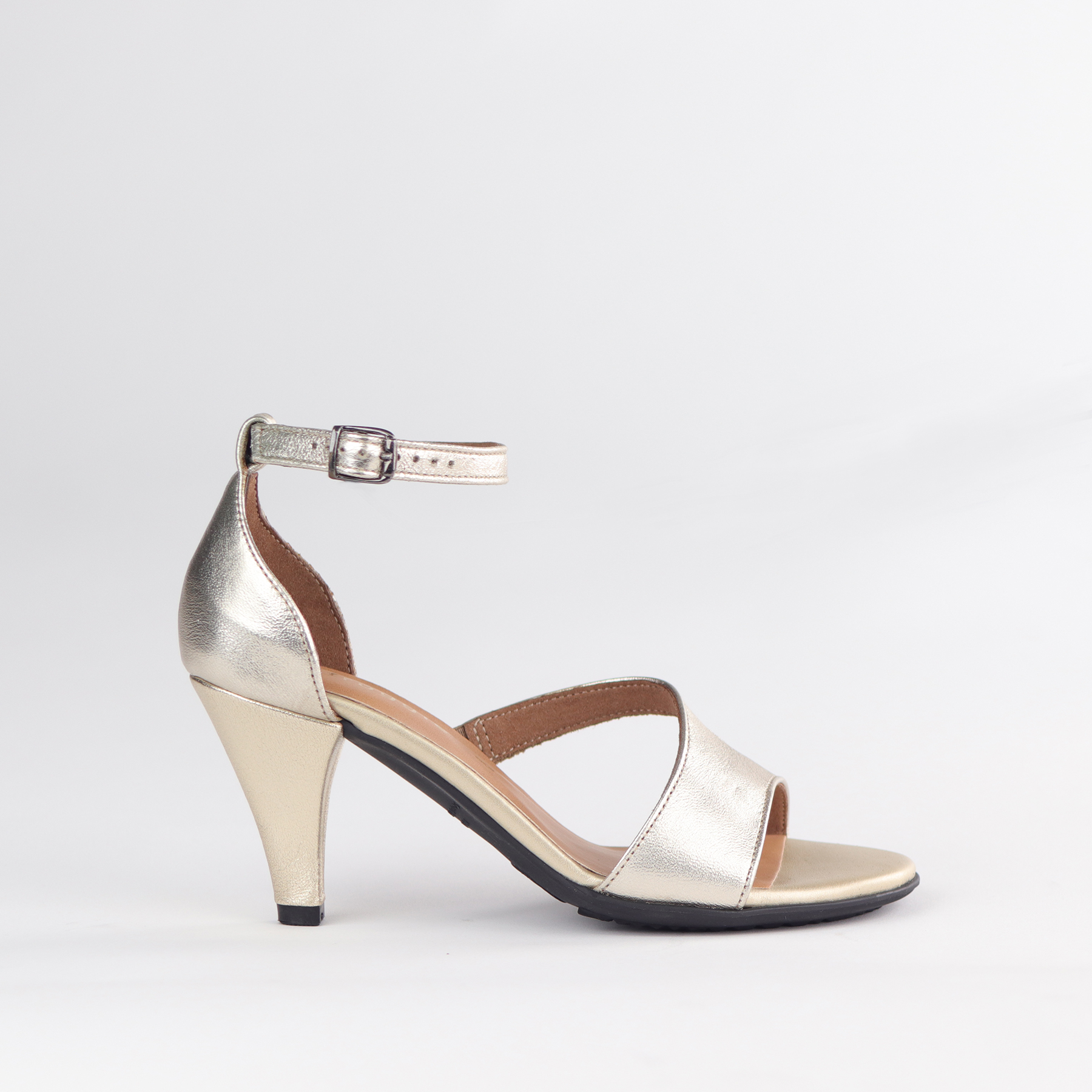 Ladies Genuine Leather Strappy High Heels