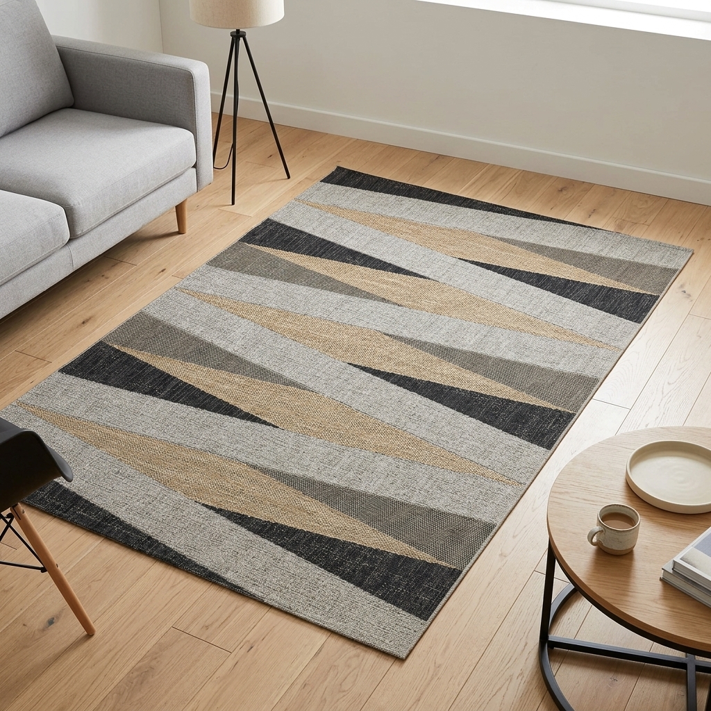 Magic Zigzag Camel Rug