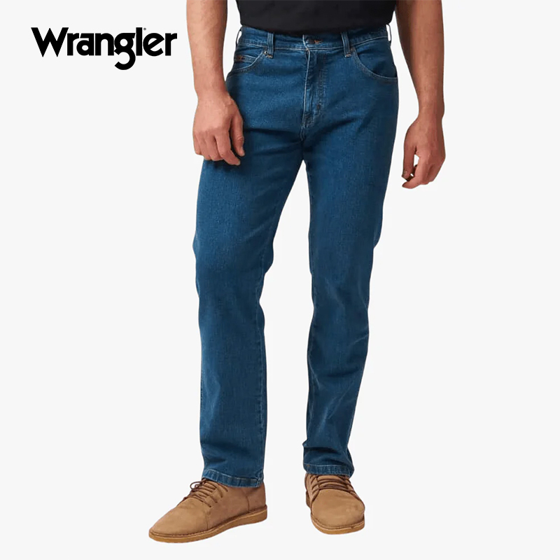 Men's Indigo Texas Straight Leg Stretch Jeans