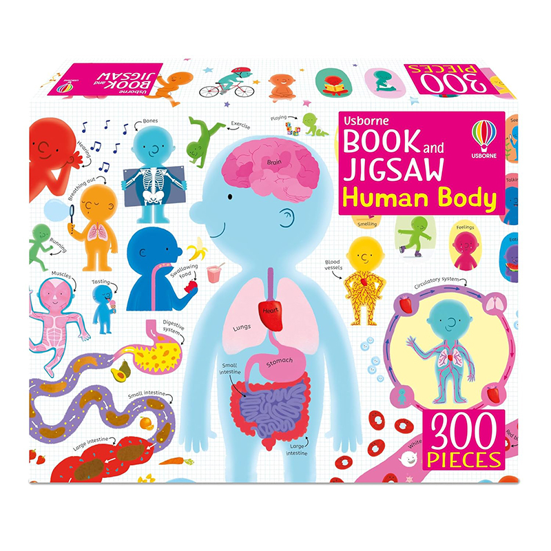 Book and Jigsaw Human Body