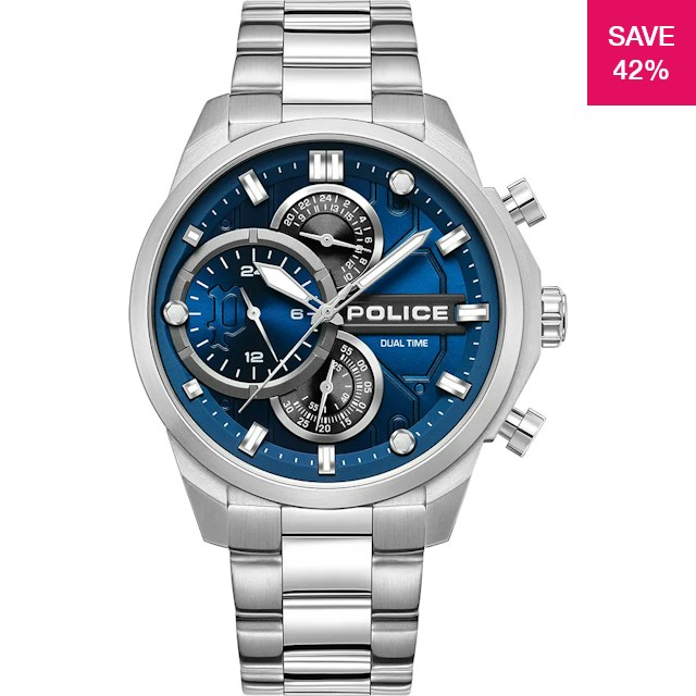 Alignment Dial 42% off on Police Men's Reactor Watch | OneDayOnly