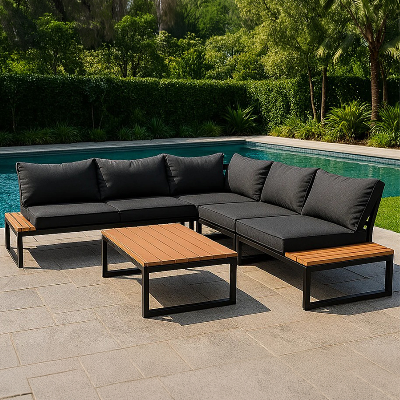 Modern Corner Patio Set