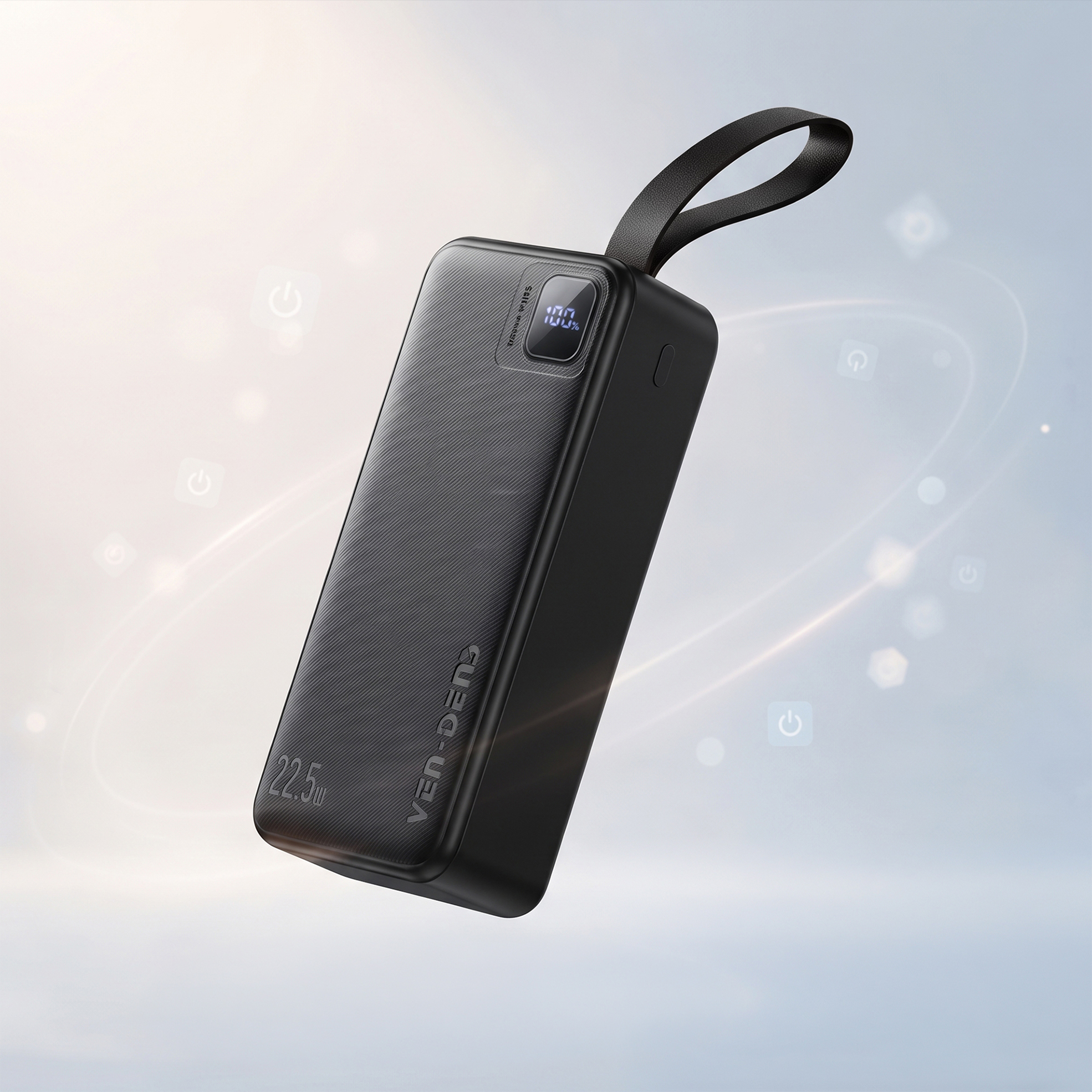 30000mAh Power Bank with Built-in Cables
