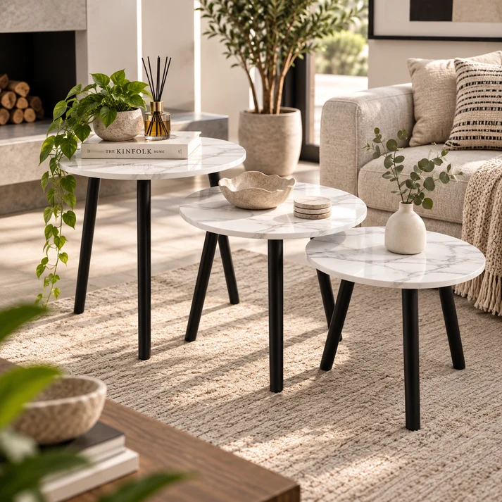 Round - Marble White