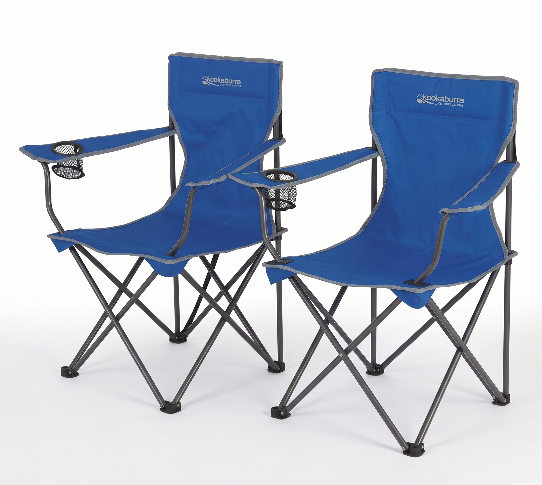 2x Quad Camp Chairs with 120kg Capacity