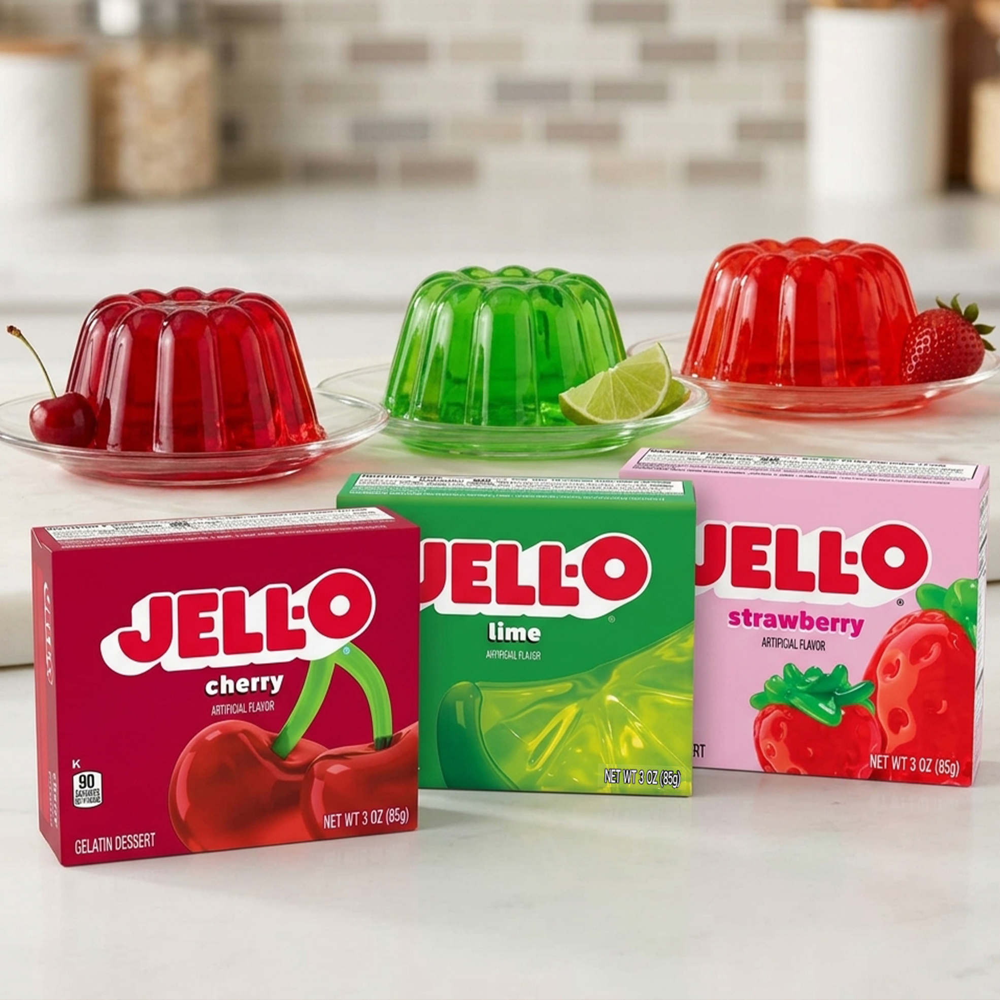 3x 85g Flavoured Jell-O Desserts