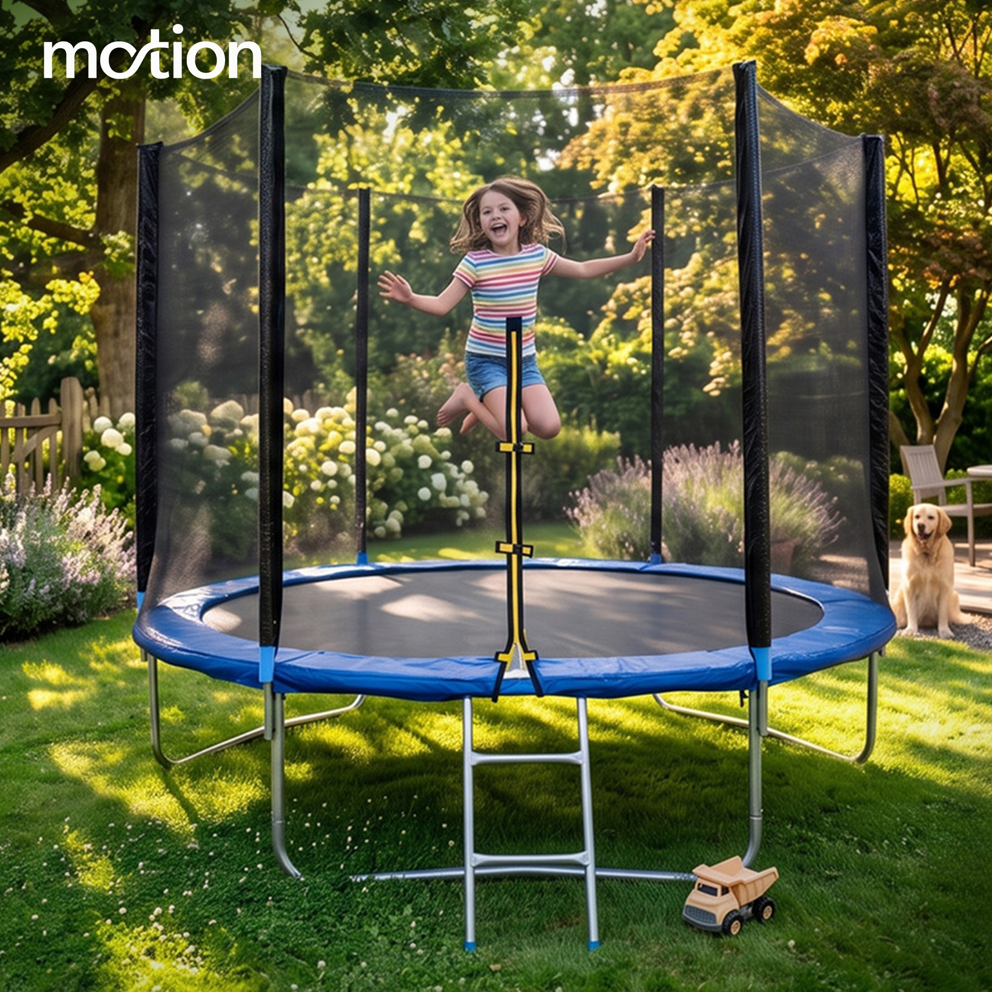 Outdoor Trampoline with Safety Net