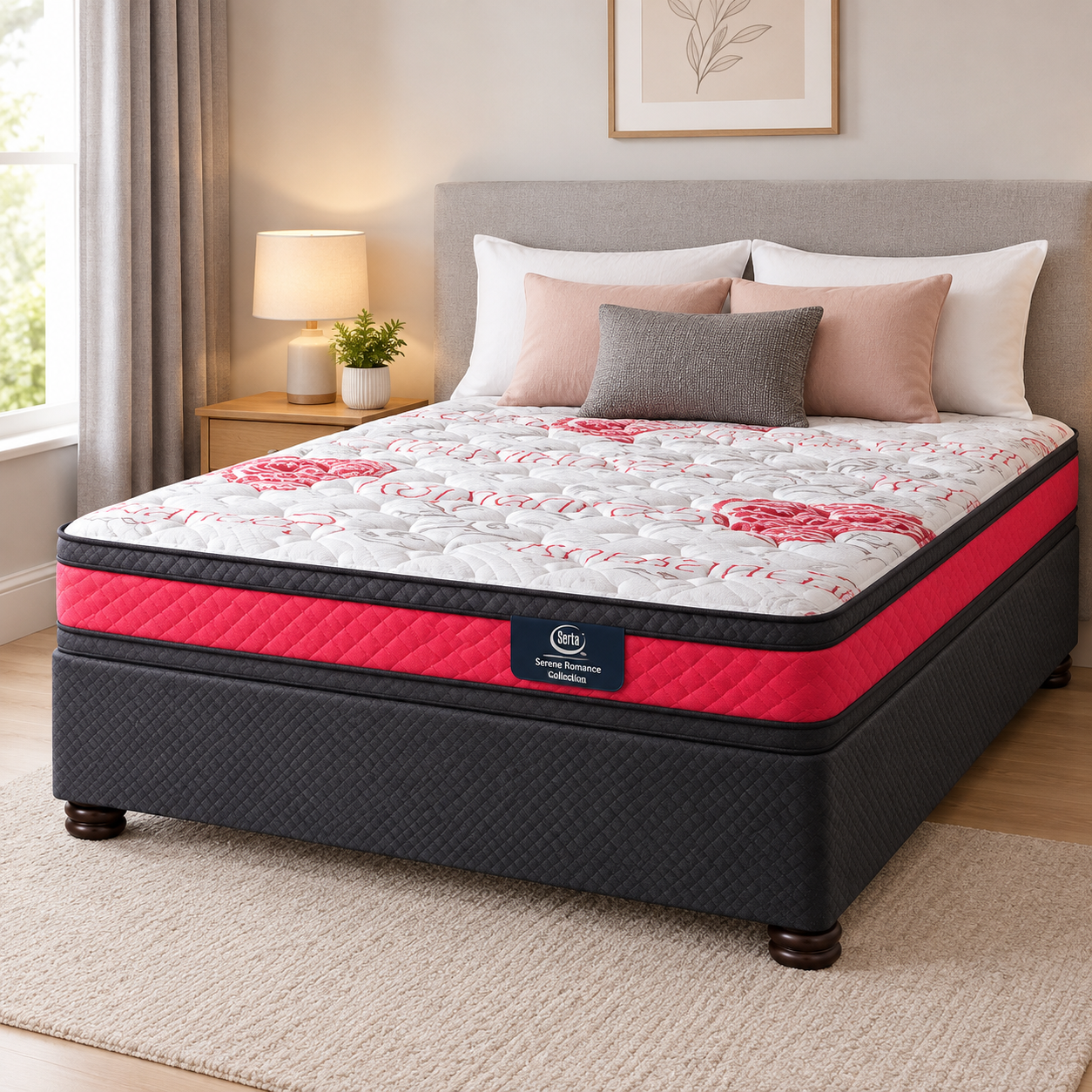 SertaPedic Aphrodite Romance Power Coil Bed Set