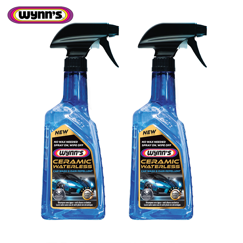 2x 500ml Ceramic Waterless Car Wash and Rain Repellents