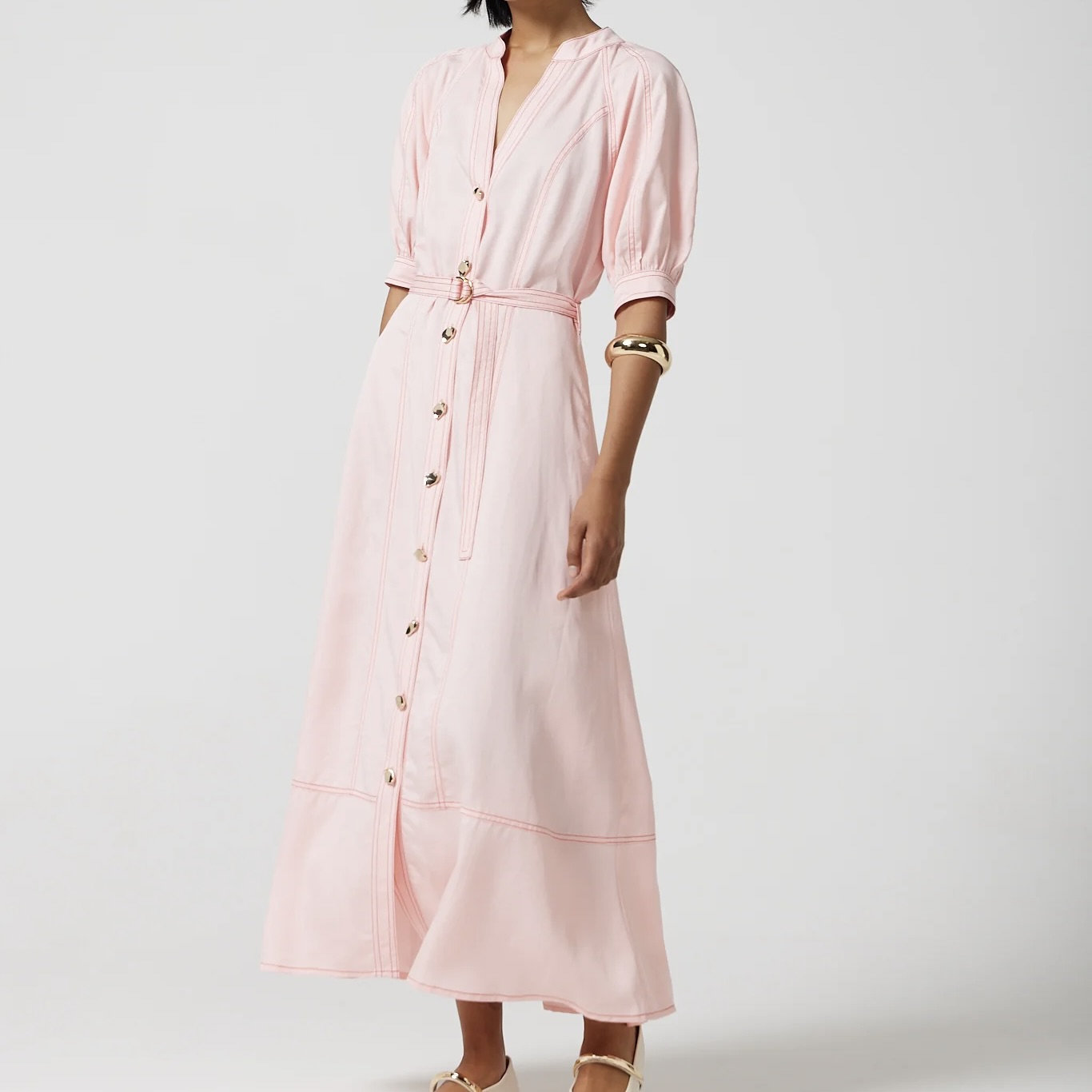 Ladies Everleigh Top Stitch Dress