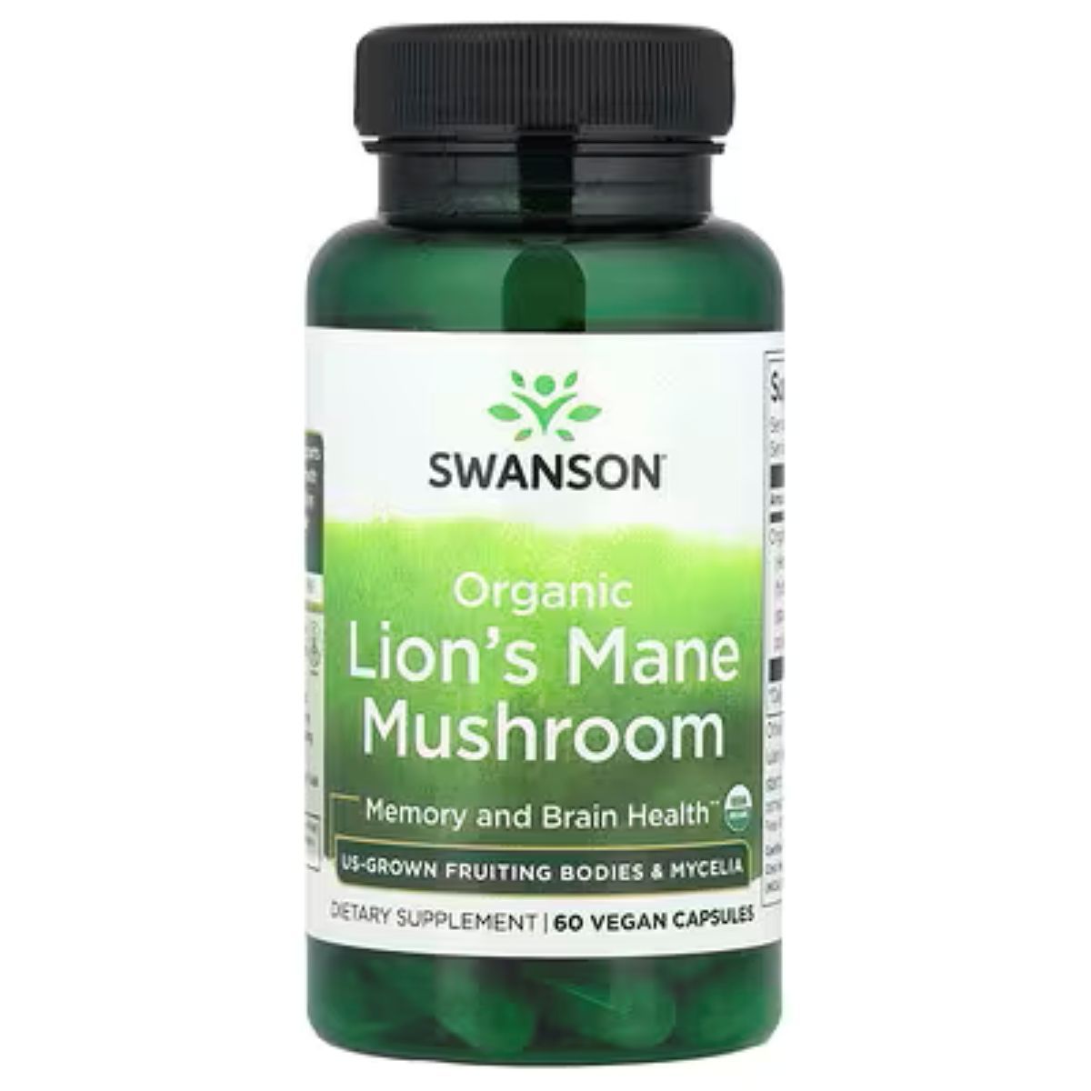 500mg Organic Lion's Mane Mushroom Capsules (60's)