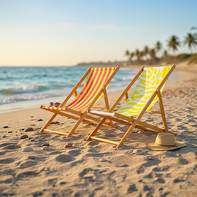 Foldable Wooden Deck Chair