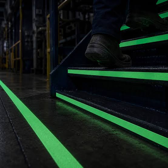 2x 3m Anti-Slip Glow-In-The-Dark Tape