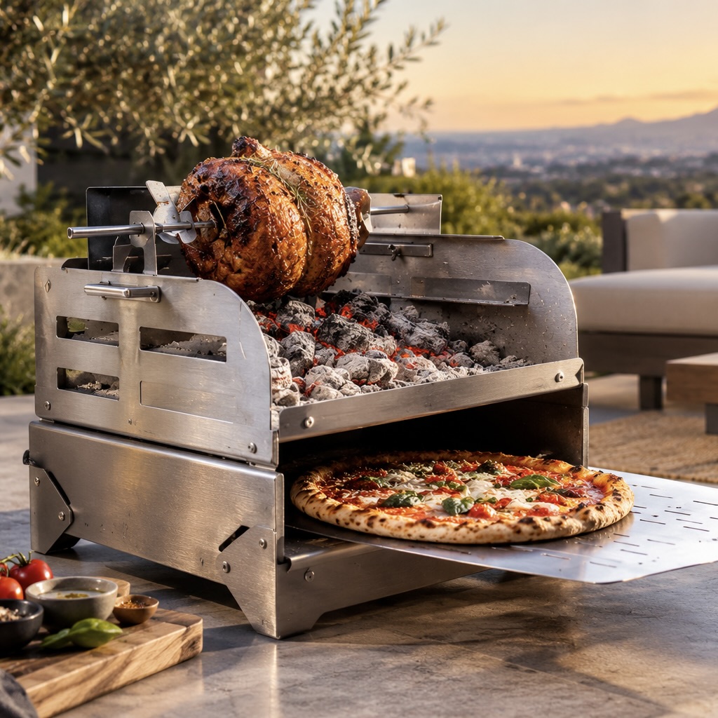 3-in-1 Pizza Braai Oven and Spit