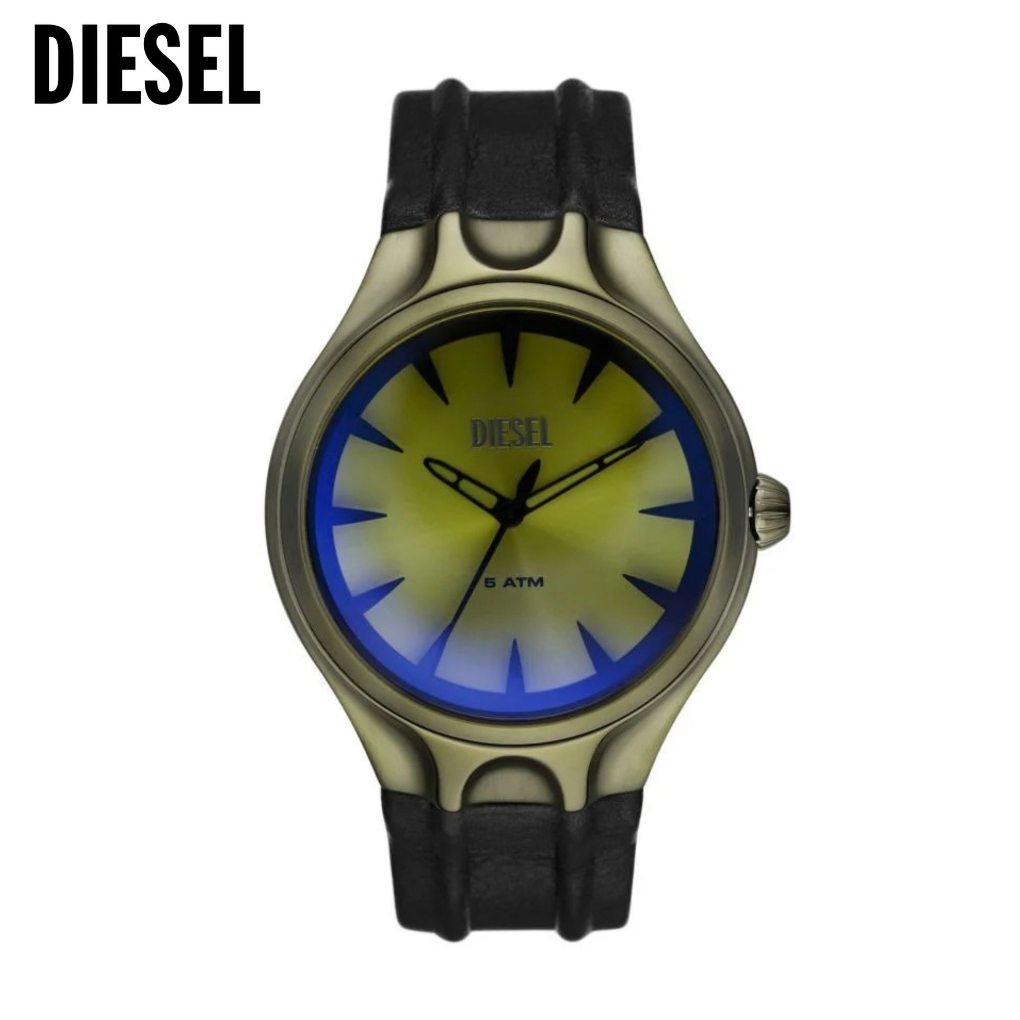 Men's Streamline Three-Hand Green Stainless Steel Watch