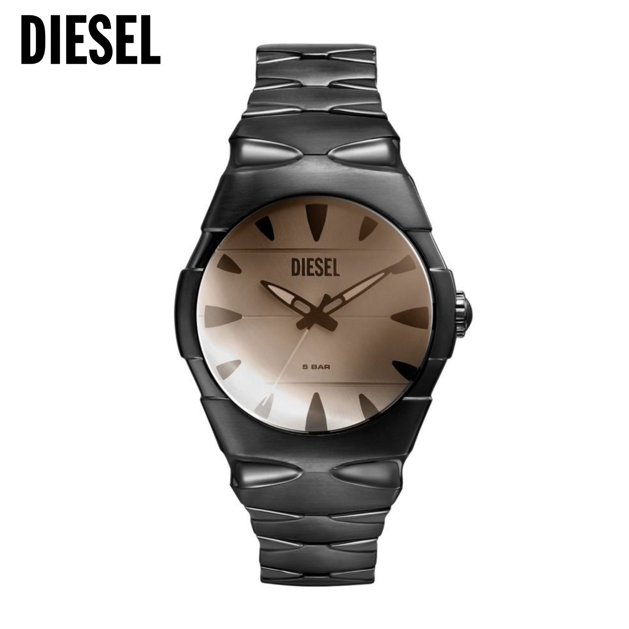 Men's D-Sruptor Black Stainless Steel Watch