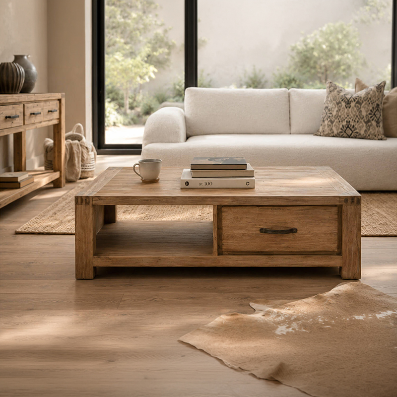Acacia Wooden Coffee Table