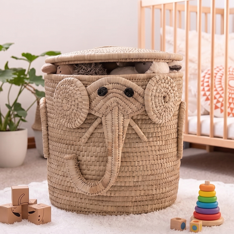 Elephant Style Kids Laundry Basket