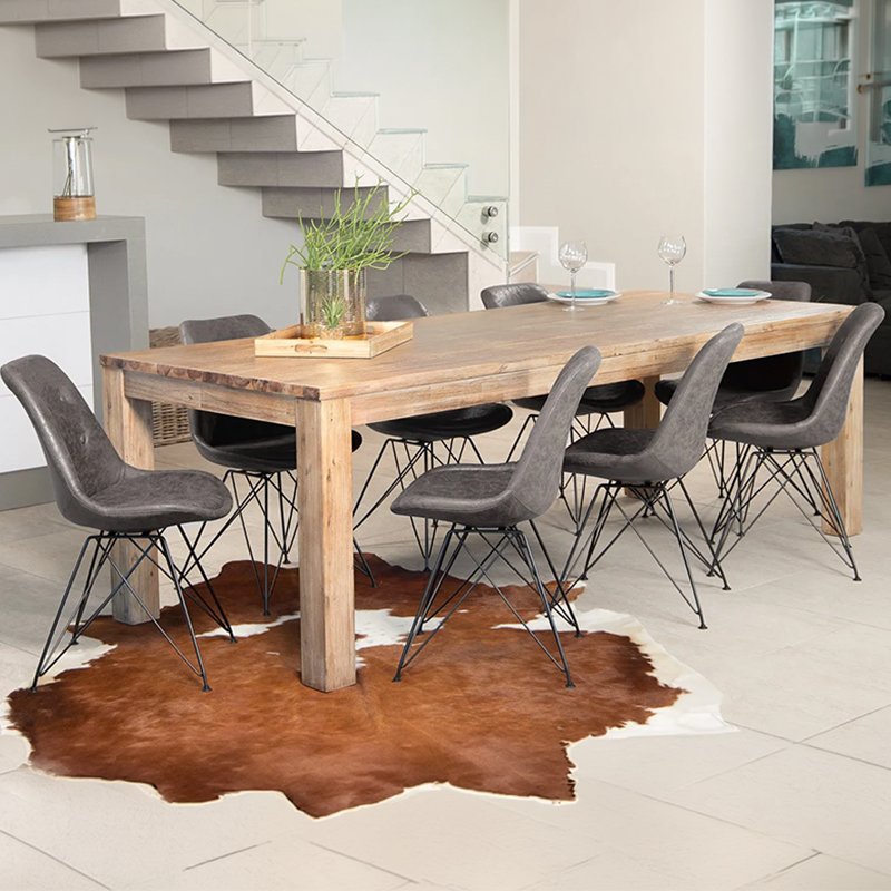 2.4m 8-Seater Solid Acacia Wood Dining Set