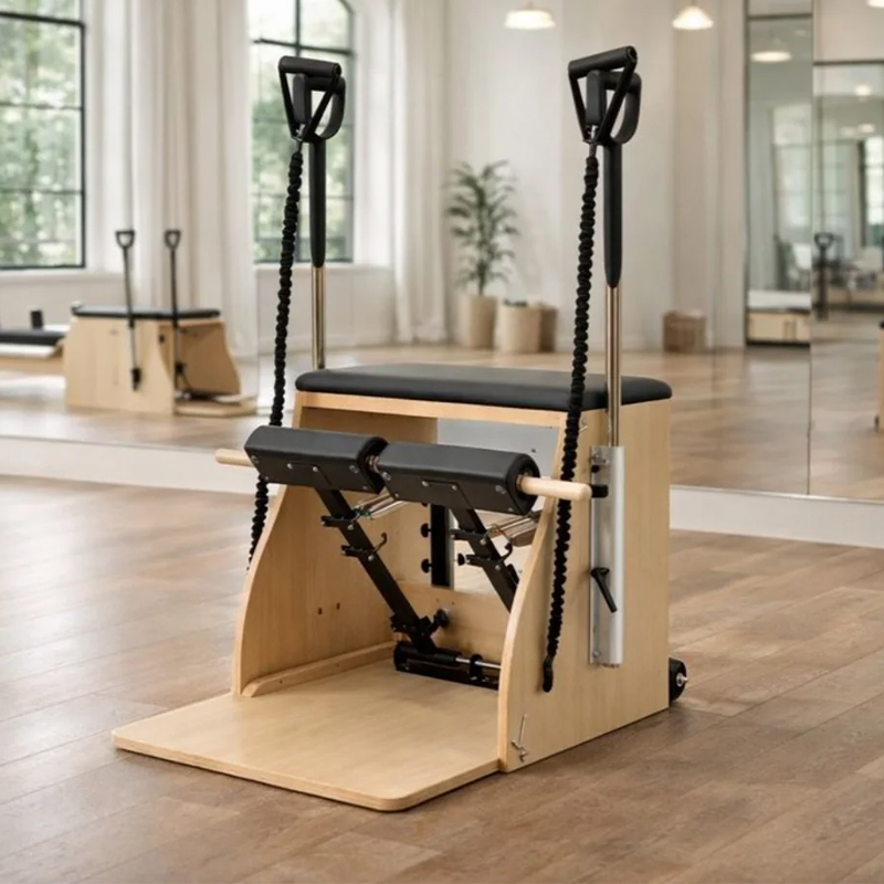 Pilates Combo Chair with Handles and Adjustable Springs