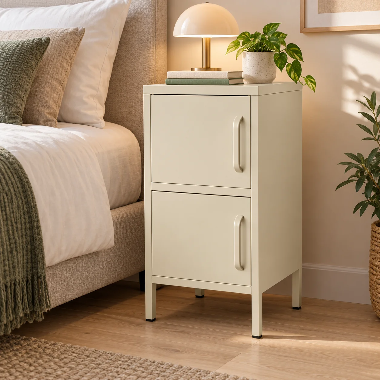 2-Door Modular Metal Side Cabinet