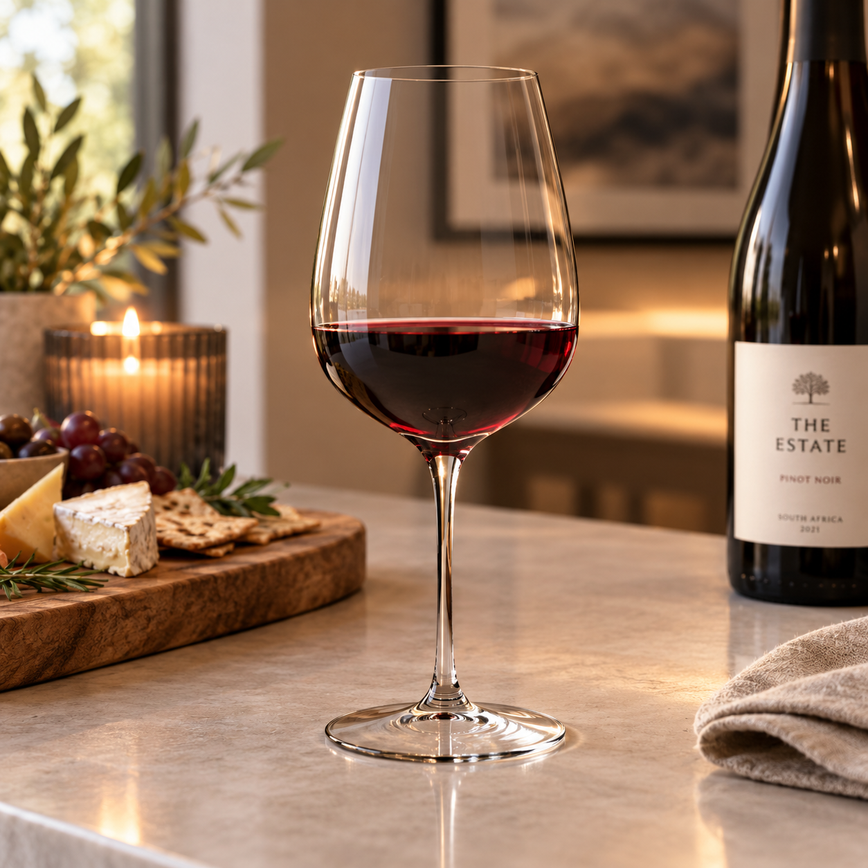 2x 830ml Merlot Collection Glasses