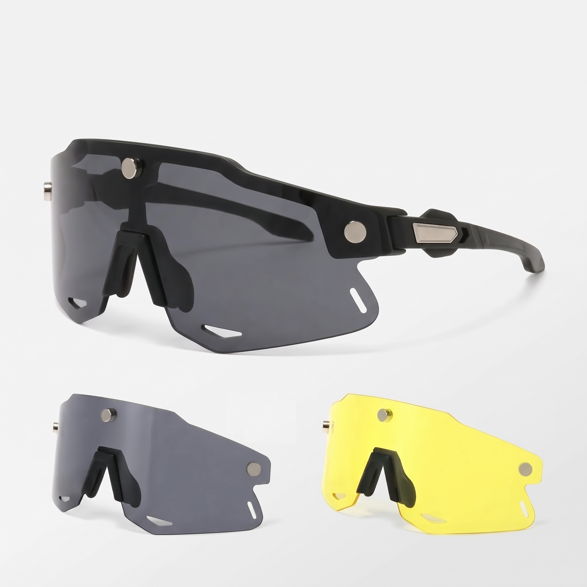 3-in-1 Magnetic Switch Active Sunglasses with Polarized and Low-Light Lenses