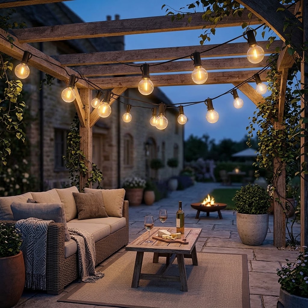 15-Bulb Solar String Light with Remote