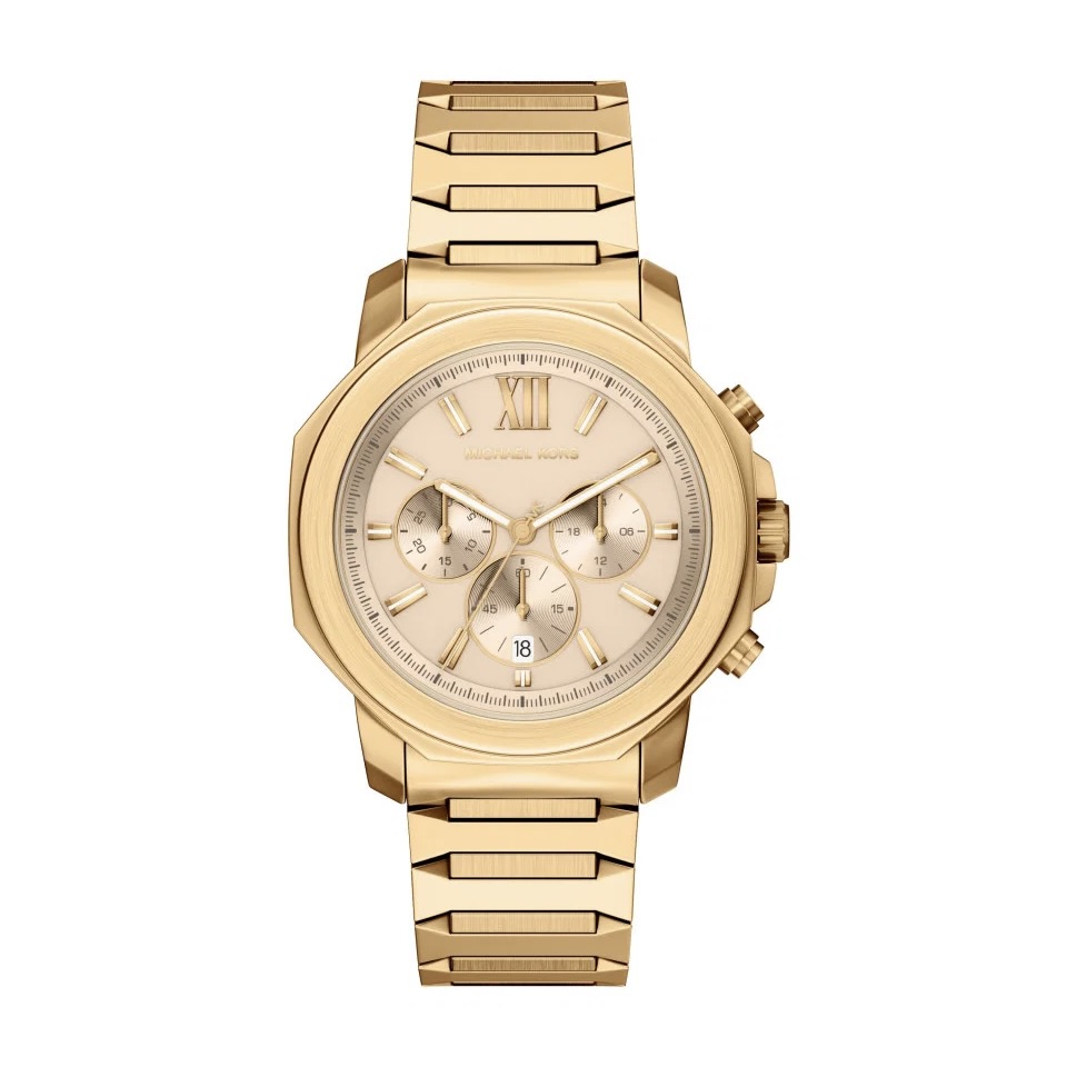 Men's Prescott Octagonal Chronograph Stainless Steel Watch