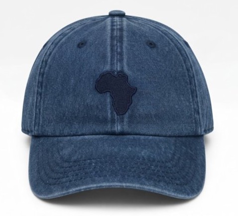 Unisex Africa Embroidery Washed Cap