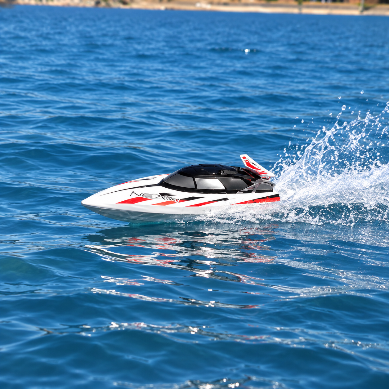 Remote-Controlled AquaJet Racing Boat