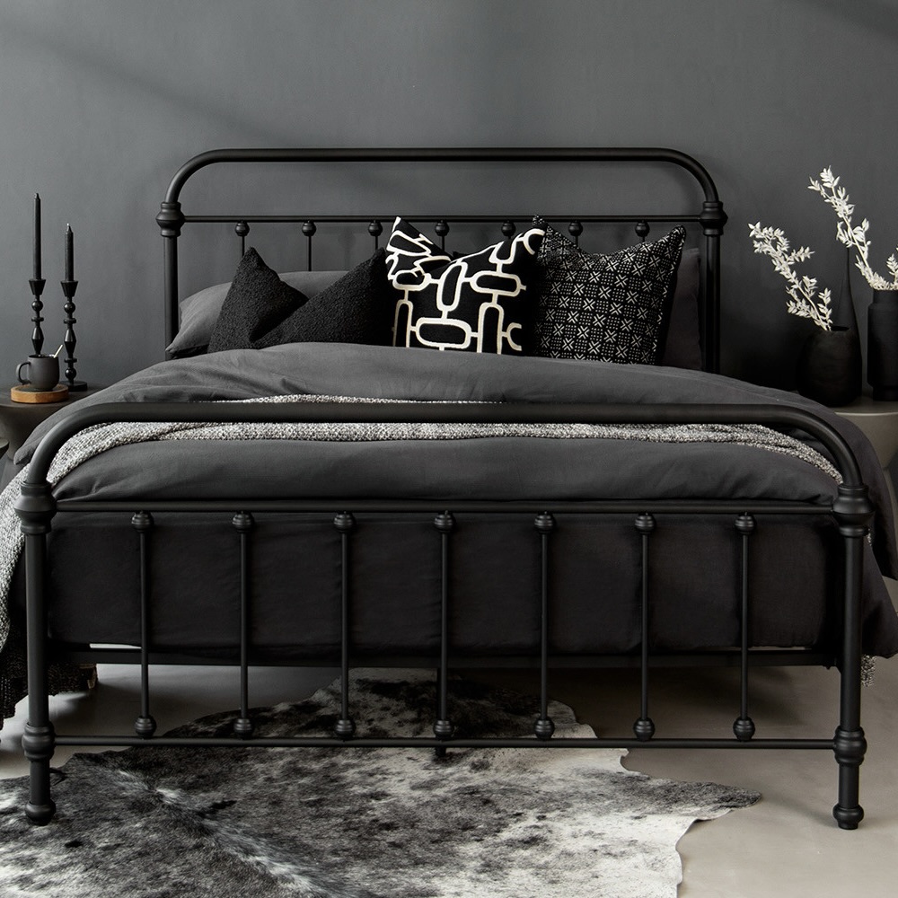 Contemporary Metal Bed Base