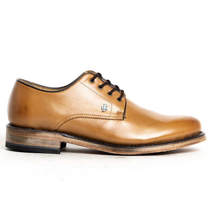 Men's Genuine Leather Tan Stanford Shoes