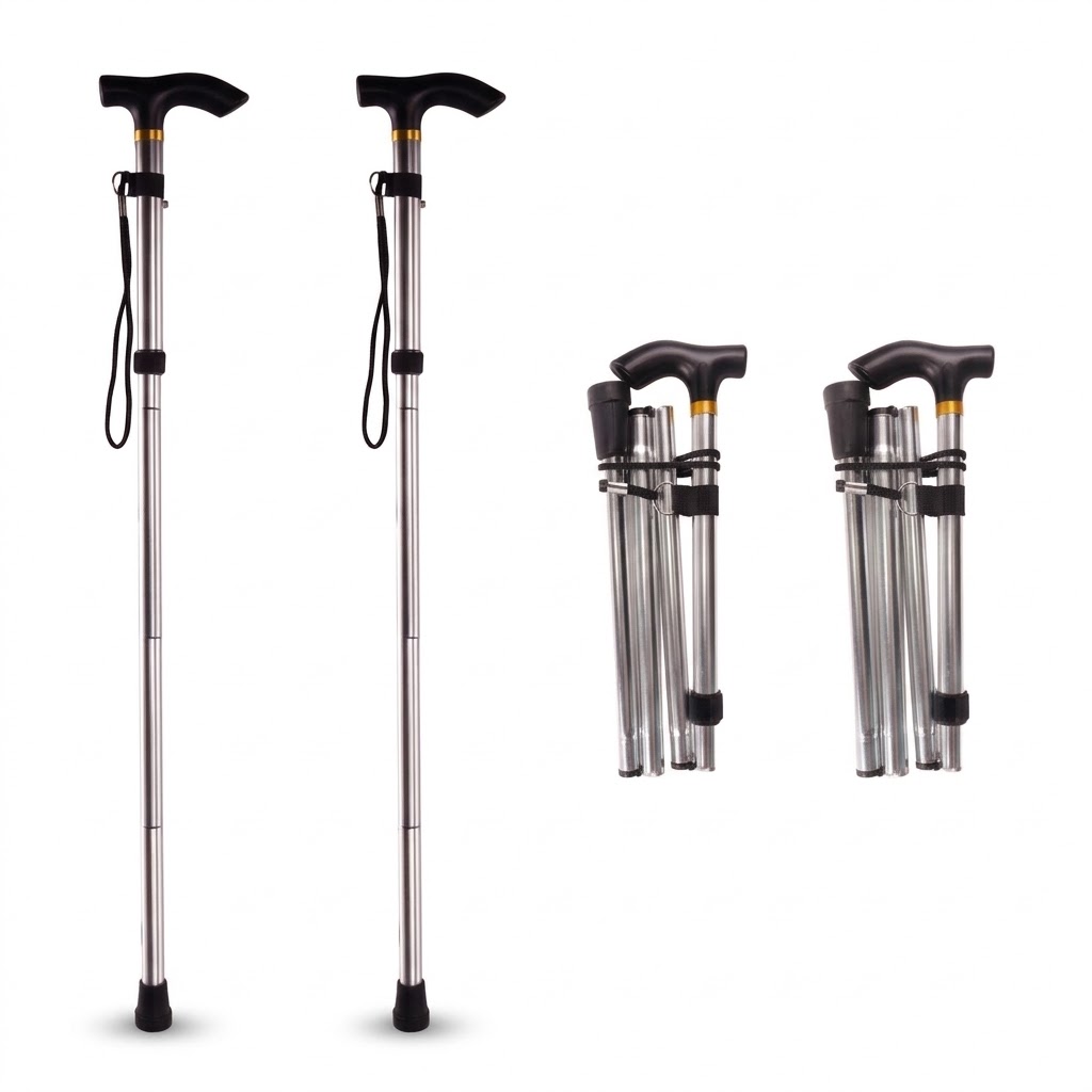 4x Hiking Trekking Poles