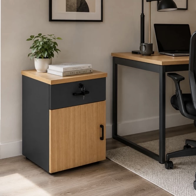 1-Drawer Office Mobile Pedestal