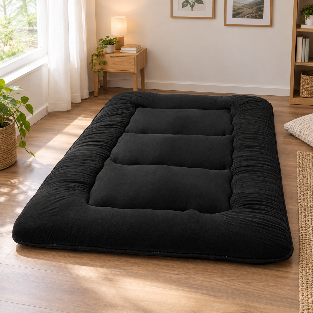 Multifunctional Travel Mattress with Dust Cover and Storage Bag
