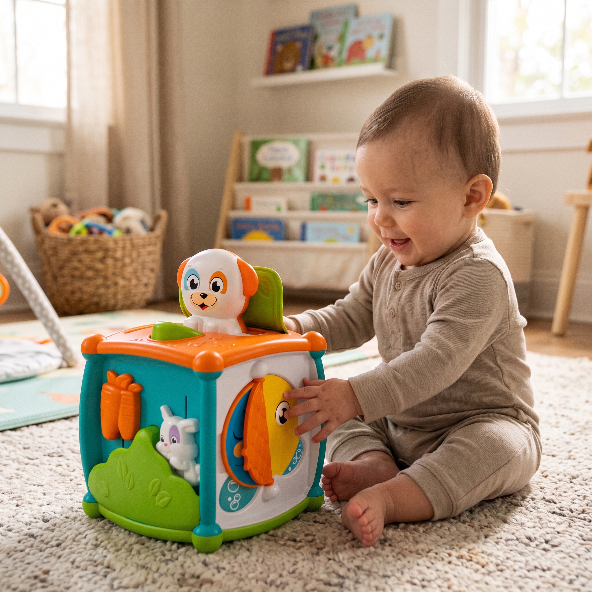 Baby Peekaboo Activity Cube