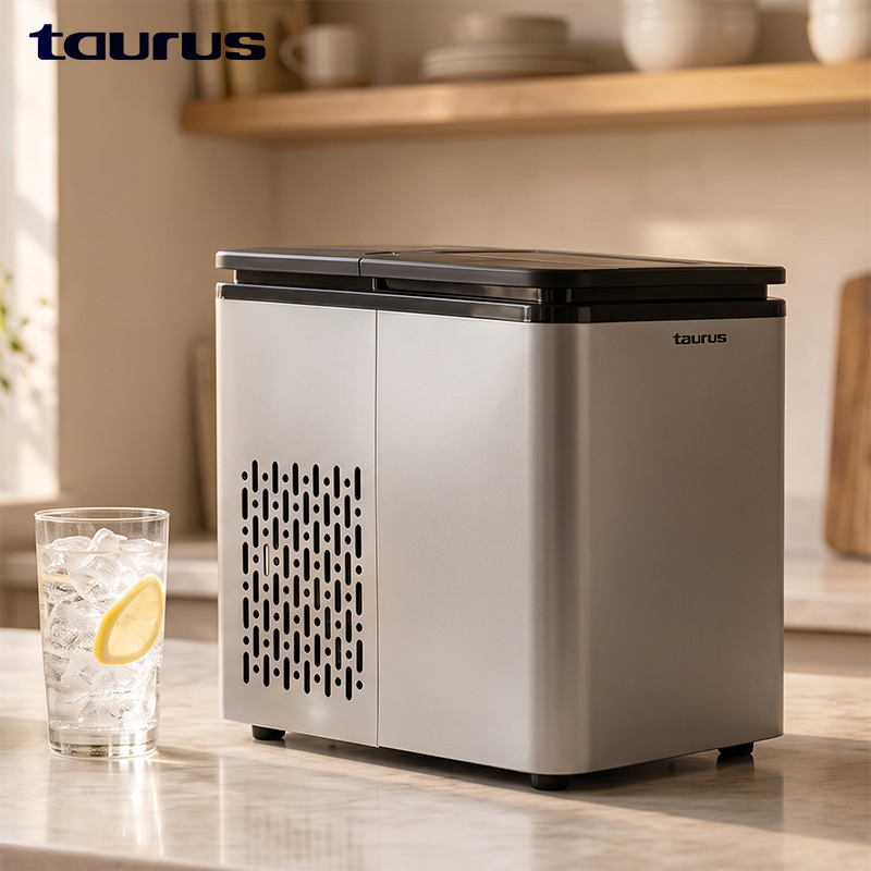 15kg 100W Stainless Steel Portable Countertop Ice Maker (Model:997152)