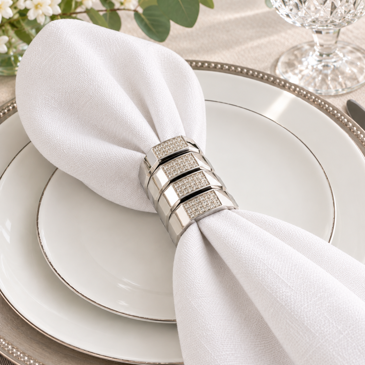 4-Piece Napkin Ring Set