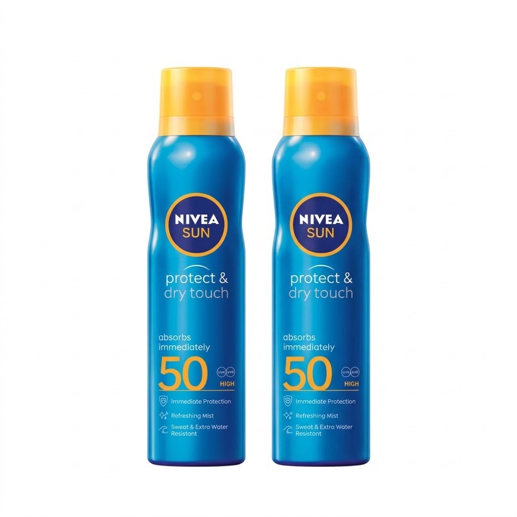 2x 200ml SPF50 Protect & Refresh Invisible Cooling Mists