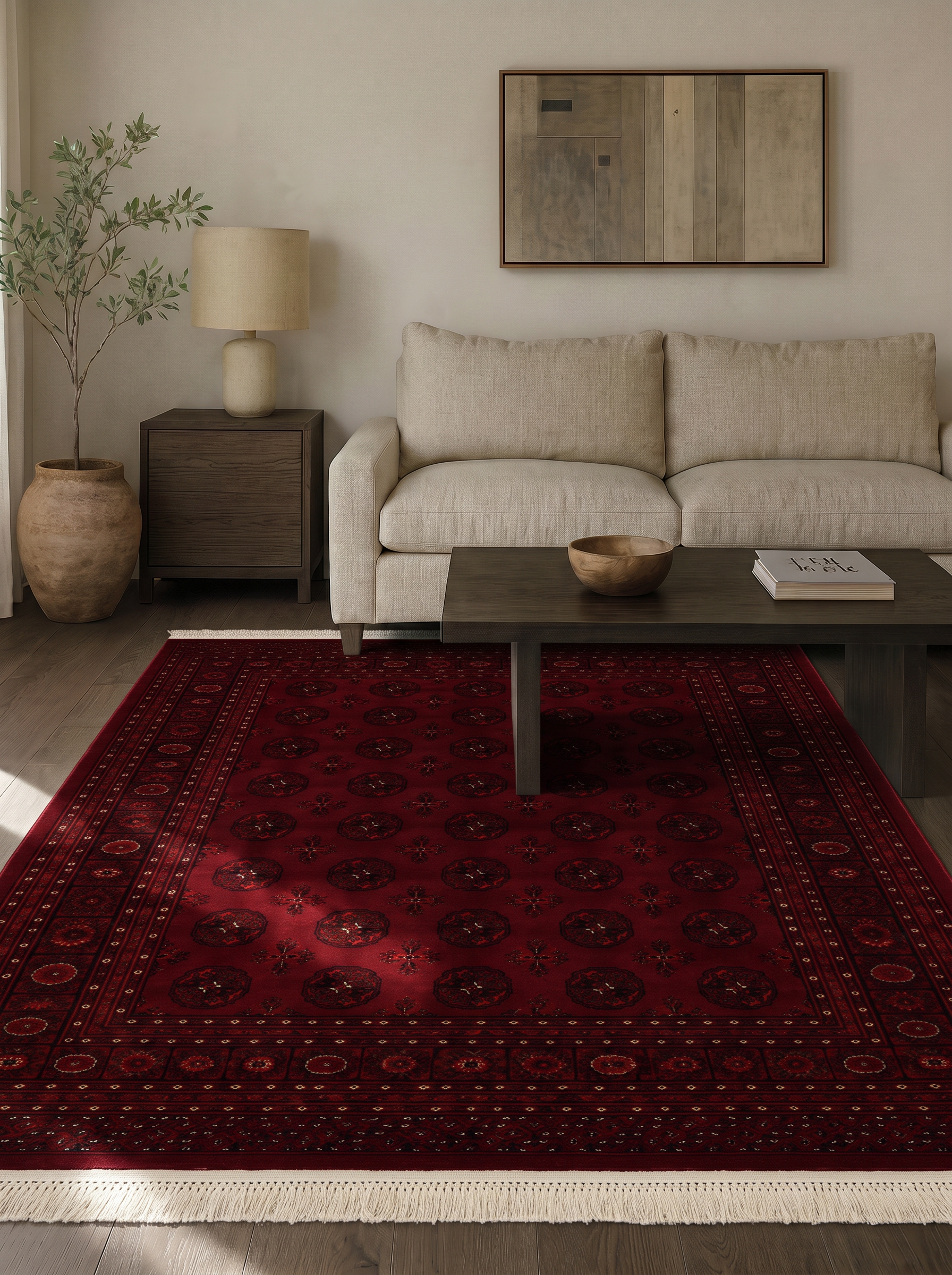 Persian Afghan Bokhara Rug