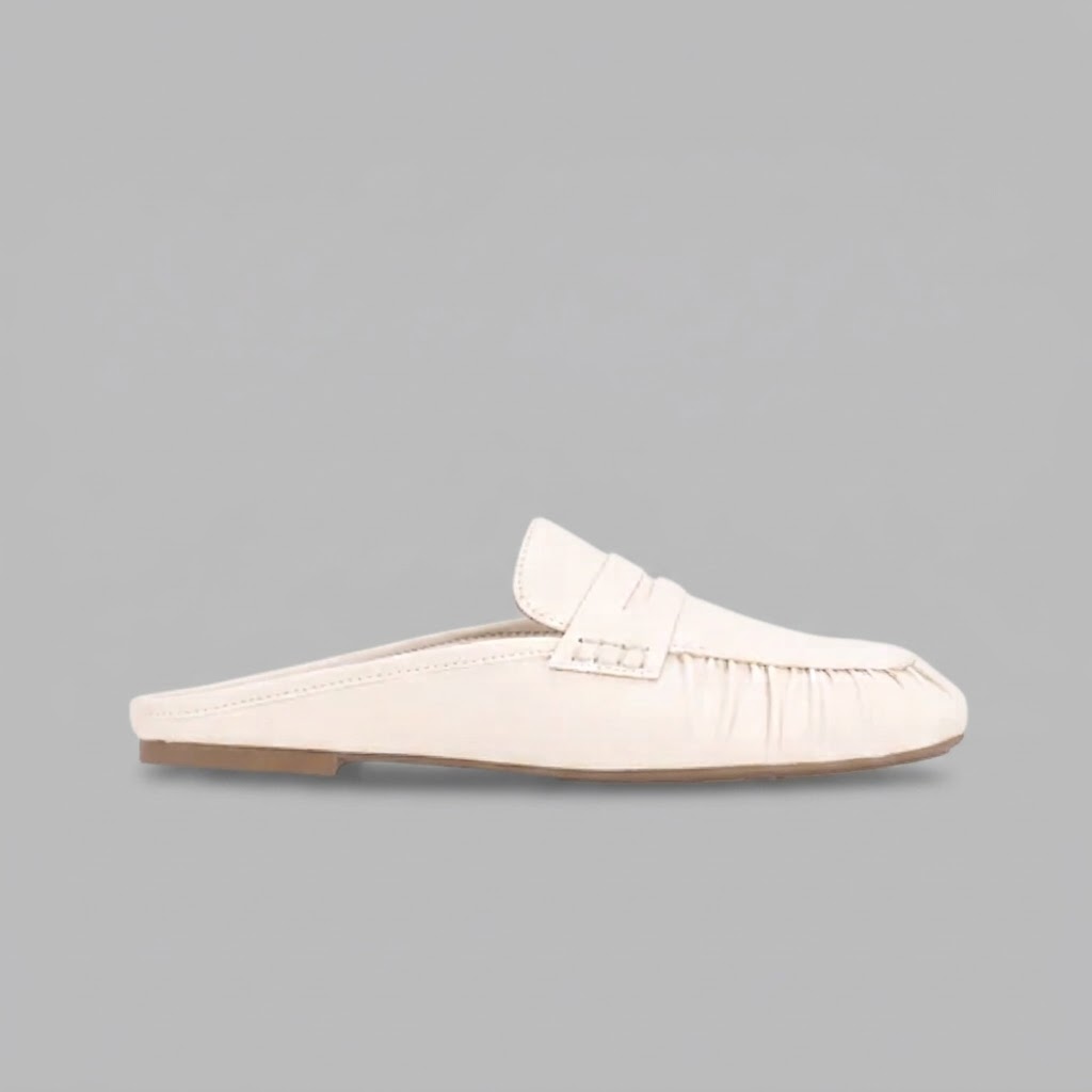 Ladies Backless London Mule Loafers