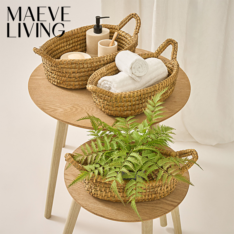 3-Piece Oval Tray Baskets Set