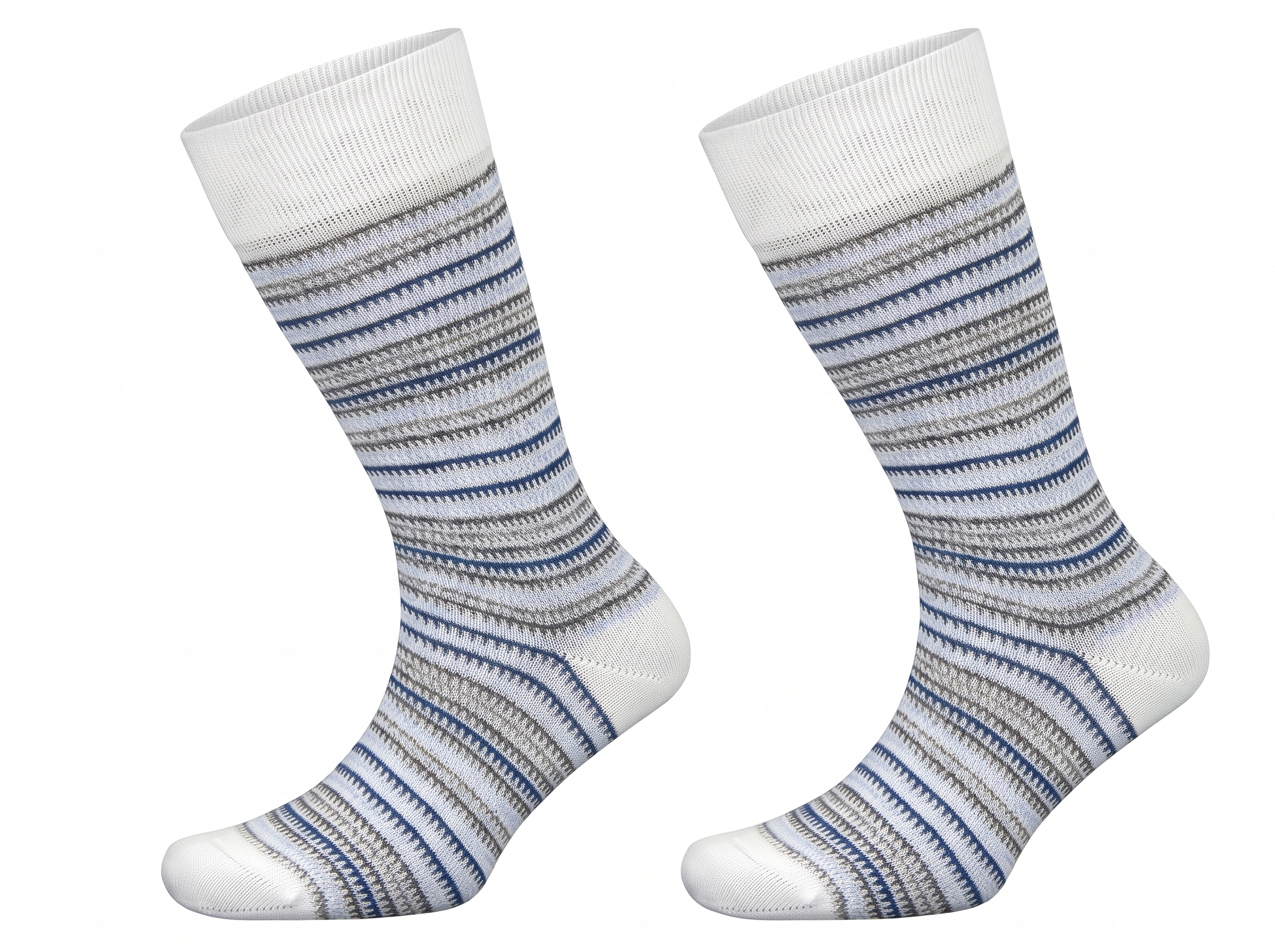 3x Pairs of Men's Multi Stripe Anklet Socks