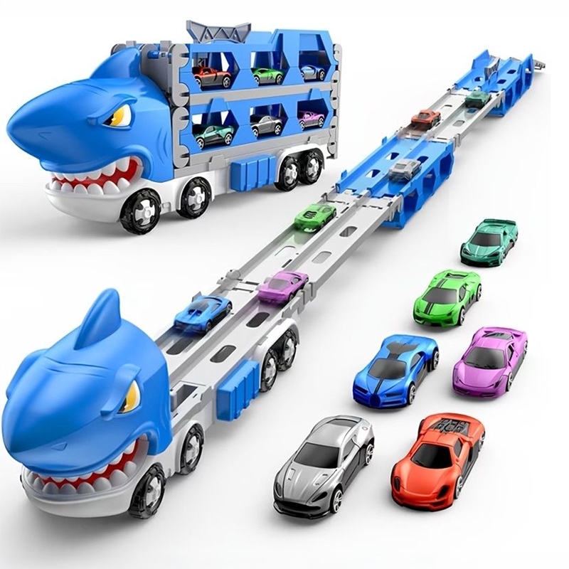 Folding Shark Truck Track with Cars