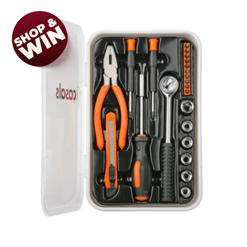 2x 22-Piece Household Hand Tool Set (Model: ASB22)
